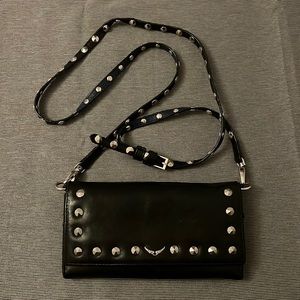 Zadig&Voltaire clutch with long crossbody strap